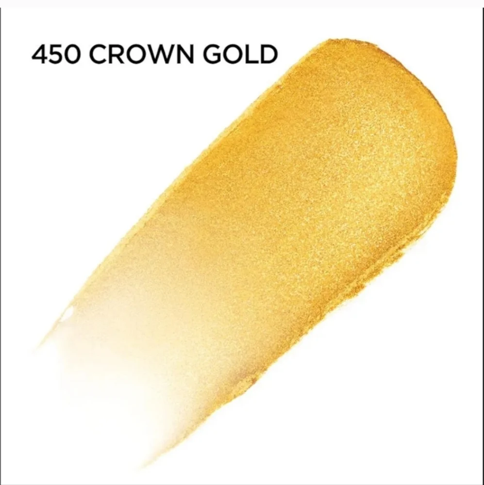 2 x L'Oreal Paris Brilliant Eyes Shimmer Liquid Eyeshadow, 445 Crown Gold